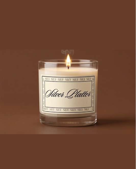 Silver Platter Candle