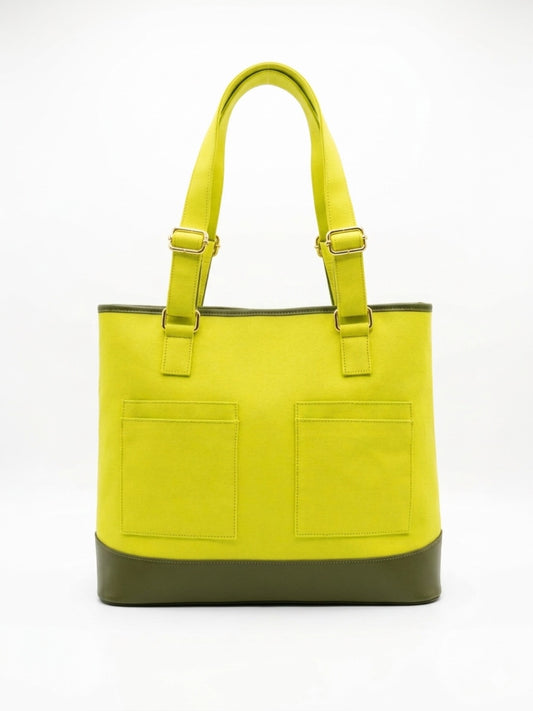 At Ease Tote| Chartreuse