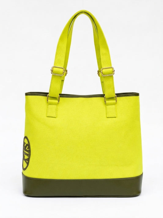 At Ease Tote| Chartreuse