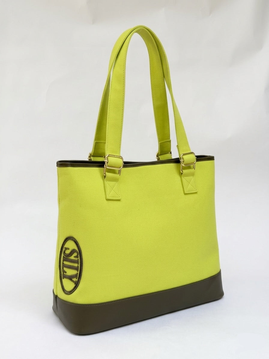 At Ease Tote| Chartreuse