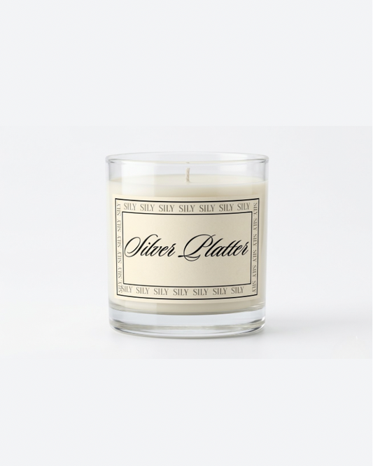 Silver Platter Candle